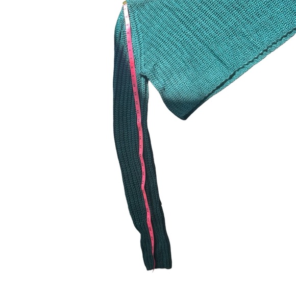 Kimchi Blue UO Crop Teal Knit Sweater in Women’s Size Small - Picture 6 of 13
